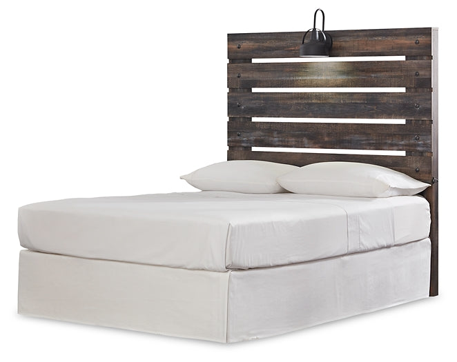 Drystan Full Panel Headboard with Mirrored Dresser, Chest and 2 Nightstands Rent Wise Rent To Own Jacksonville, Florida