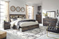 Drystan King Bookcase Bed with 2 Storage Drawers with Mirrored Dresser and Chest Rent Wise Rent To Own Jacksonville, Florida