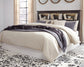 Drystan King/California King Bookcase Headboard with Mirrored Dresser and 2 Nightstands Rent Wise Rent To Own Jacksonville, Florida