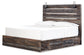 Drystan King Panel Bed with 2 Storage Drawers with Mirrored Dresser and Chest Rent Wise Rent To Own Jacksonville, Florida