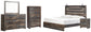 Drystan King Panel Bed with Mirrored Dresser, Chest and Nightstand Rent Wise Rent To Own Jacksonville, Florida