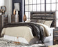 Drystan King Panel Headboard with Mirrored Dresser, Chest and 2 Nightstands Rent Wise Rent To Own Jacksonville, Florida
