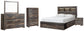Drystan Queen Bookcase Bed with 2 Storage Drawers with Mirrored Dresser, Chest and Nightstand Rent Wise Rent To Own Jacksonville, Florida
