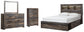 Drystan Queen Bookcase Bed with 2 Storage Drawers with Mirrored Dresser and Chest Rent Wise Rent To Own Jacksonville, Florida