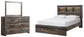 Drystan Queen Bookcase Bed with Mirrored Dresser Rent Wise Rent To Own Jacksonville, Florida
