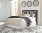 Drystan Queen/Full Bookcase Headboard with Mirrored Dresser, Chest and Nightstand Rent Wise Rent To Own Jacksonville, Florida