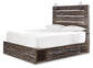 Drystan Queen Panel Bed with 2 Storage Drawers with Mirrored Dresser, Chest and Nightstand Rent Wise Rent To Own Jacksonville, Florida