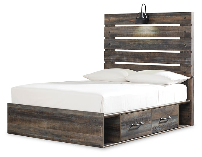 Drystan Queen Panel Bed with 4 Storage Drawers with Dresser Rent Wise Rent To Own Jacksonville, Florida