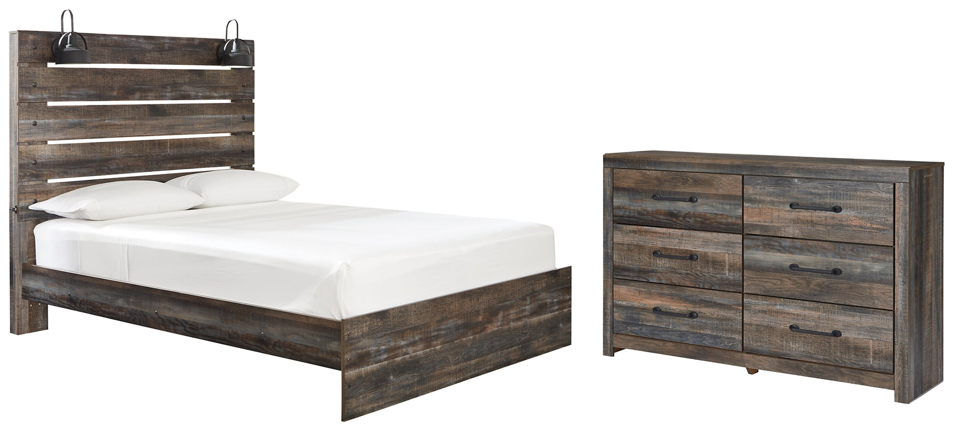 Drystan Queen Panel Bed with Dresser Rent Wise Rent To Own Jacksonville, Florida
