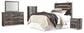Drystan Queen Panel Headboard with Mirrored Dresser, Chest and Nightstand Rent Wise Rent To Own Jacksonville, Florida