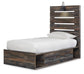 Drystan Twin Panel Bed with 4 Storage Drawers with Mirrored Dresser, Chest and Nightstand Rent Wise Rent To Own Jacksonville, Florida