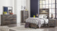 Drystan Twin Panel Bed with Mirrored Dresser, Chest and 2 Nightstands Rent Wise Rent To Own Jacksonville, Florida