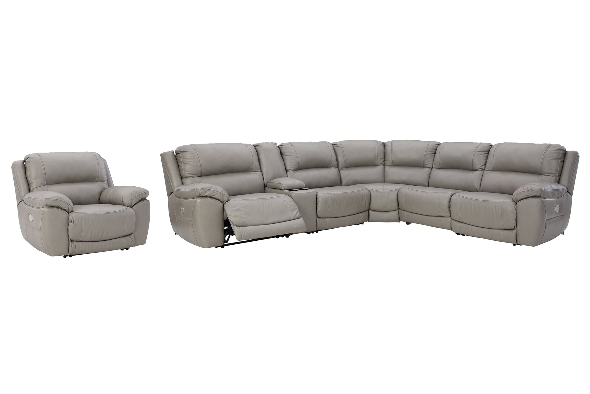 Dunleith 6-Piece Sectional with Recliner Rent Wise Rent To Own Jacksonville, Florida