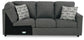 Edenfield 3-Piece Sectional with Ottoman Rent Wise Rent To Own Jacksonville, Florida