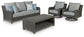 Elite Park Outdoor Sofa and 2 Chairs with Coffee Table Rent Wise Rent To Own Jacksonville, Florida