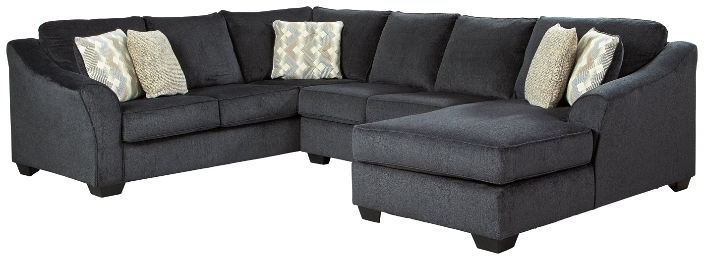 Eltmann 3-Piece Sectional with Chaise Rent Wise Rent To Own Jacksonville, Florida