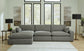 Elyza 3-Piece Sectional with Chaise Rent Wise Rent To Own Jacksonville, Florida