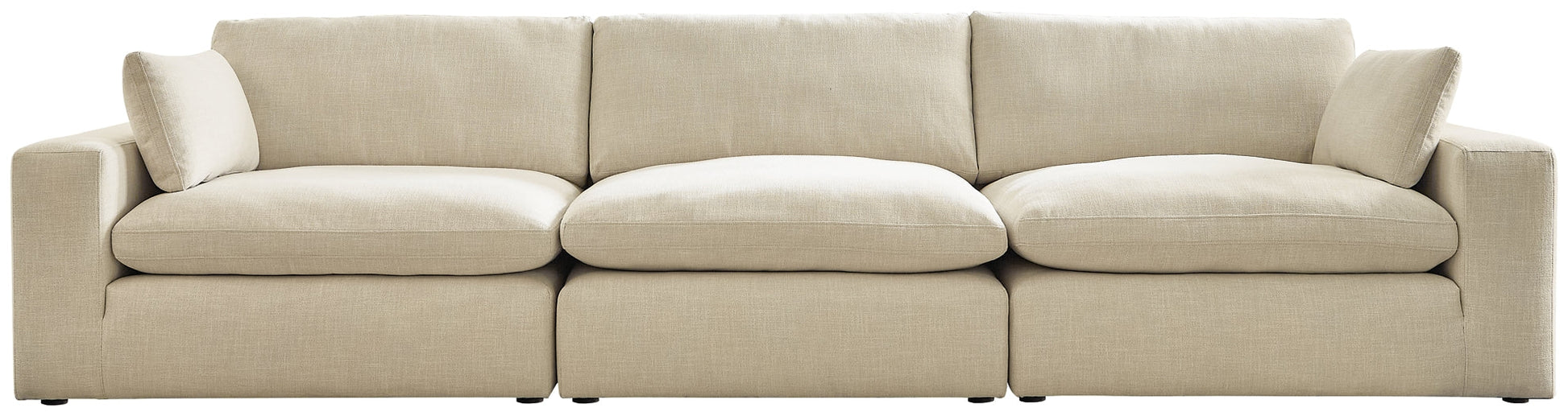 Elyza 3-Piece Sectional with Ottoman Rent Wise Rent To Own Jacksonville, Florida