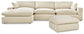 Elyza 3-Piece Sectional with Ottoman Rent Wise Rent To Own Jacksonville, Florida
