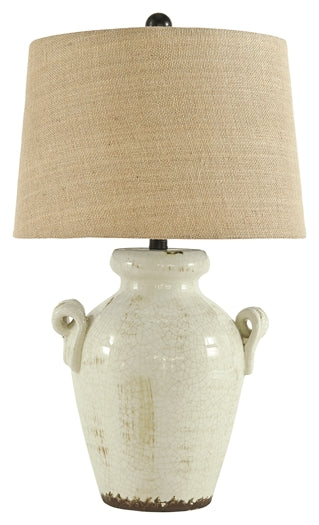 Emelda Ceramic Table Lamp (1/CN) Rent Wise Rent To Own Jacksonville, Florida