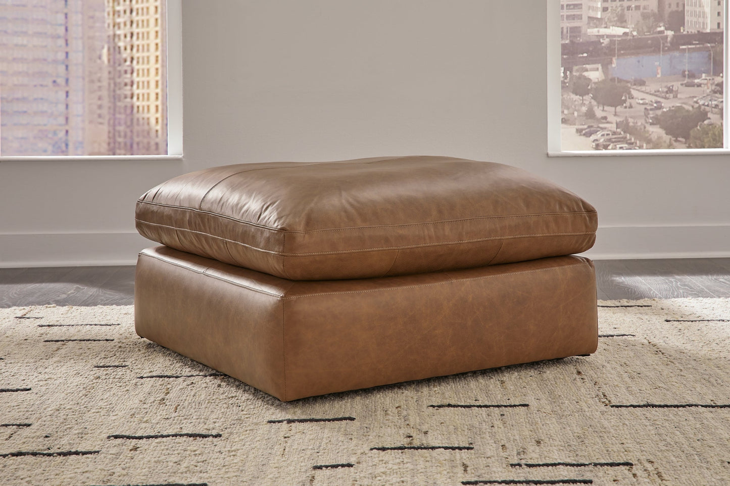 Emilia Oversized Accent Ottoman Rent Wise Rent To Own Jacksonville, Florida