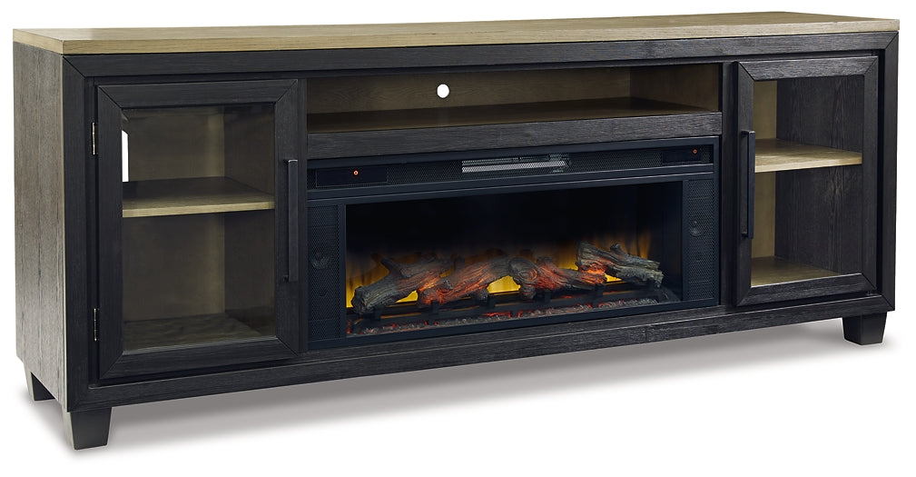 Foyland 83" TV Stand with Electric Fireplace Rent Wise Rent To Own Jacksonville, Florida