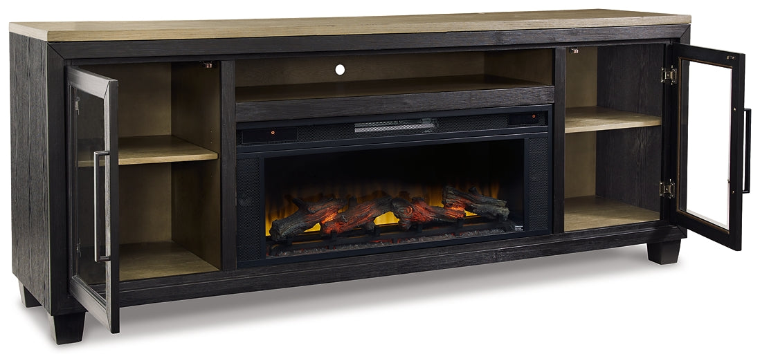 Foyland 83" TV Stand with Electric Fireplace Rent Wise Rent To Own Jacksonville, Florida