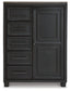 Foyland California King Panel Storage Bed with Mirrored Dresser, Chest and 2 Nightstands Rent Wise Rent To Own Jacksonville, Florida