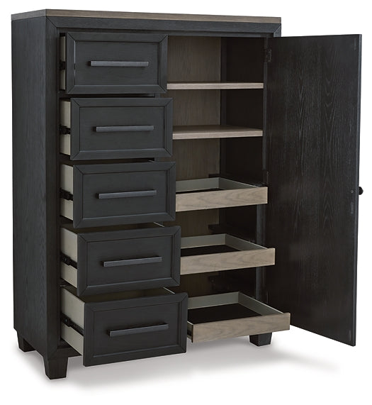 Foyland California King Panel Storage Bed with Mirrored Dresser, Chest and 2 Nightstands Rent Wise Rent To Own Jacksonville, Florida