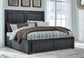 Foyland California King Panel Storage Bed with Mirrored Dresser, Chest and 2 Nightstands Rent Wise Rent To Own Jacksonville, Florida