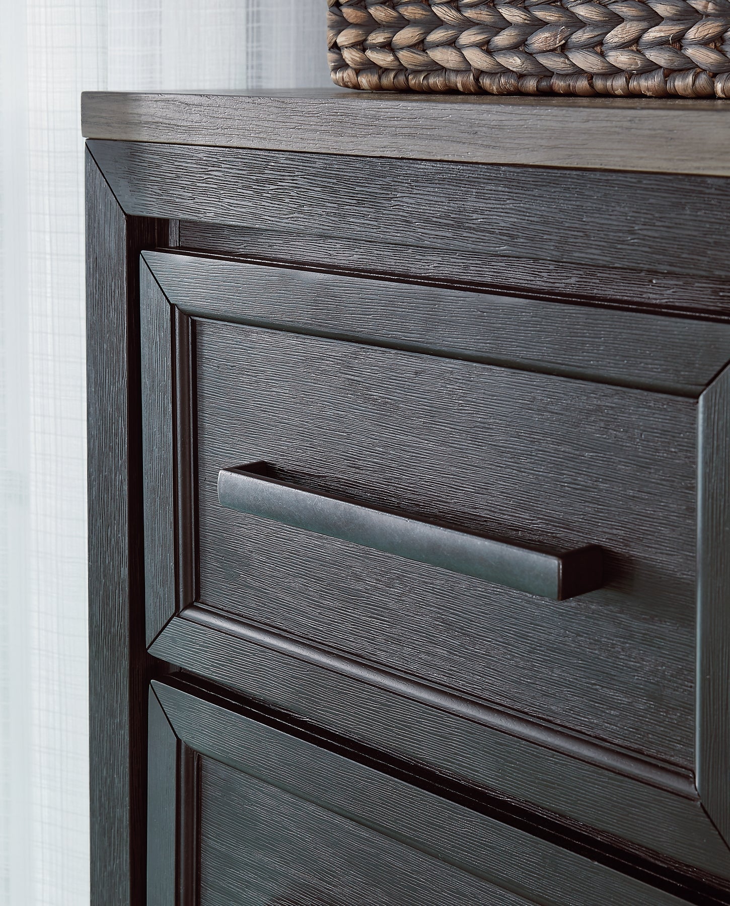 Foyland California King Panel Storage Bed with Mirrored Dresser, Chest and 2 Nightstands Rent Wise Rent To Own Jacksonville, Florida