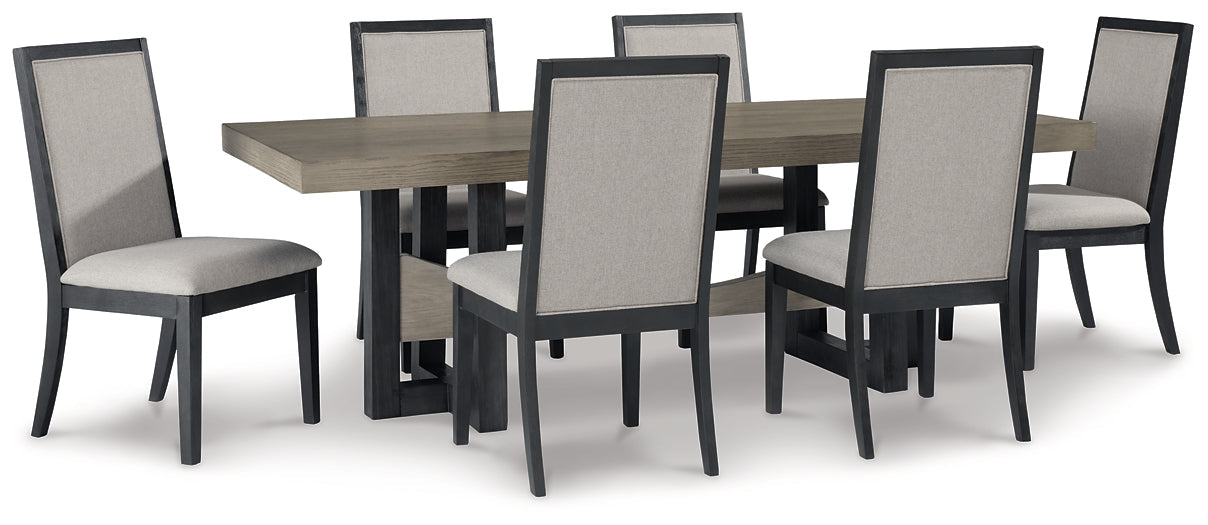 Foyland Dining Table and 6 Chairs Rent Wise Rent To Own Jacksonville, Florida