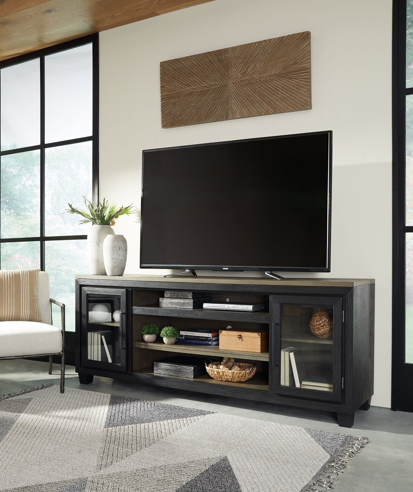 Foyland XL TV Stand w/Fireplace Option Rent Wise Rent To Own Jacksonville, Florida