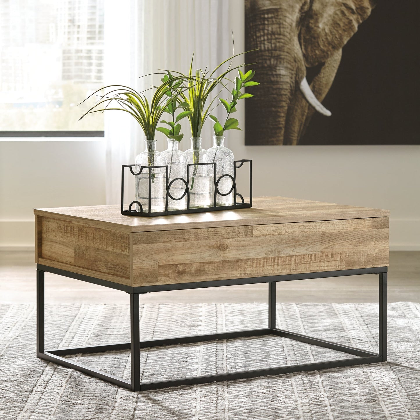 Gerdanet Coffee Table with 1 End Table Rent Wise Rent To Own Jacksonville, Florida
