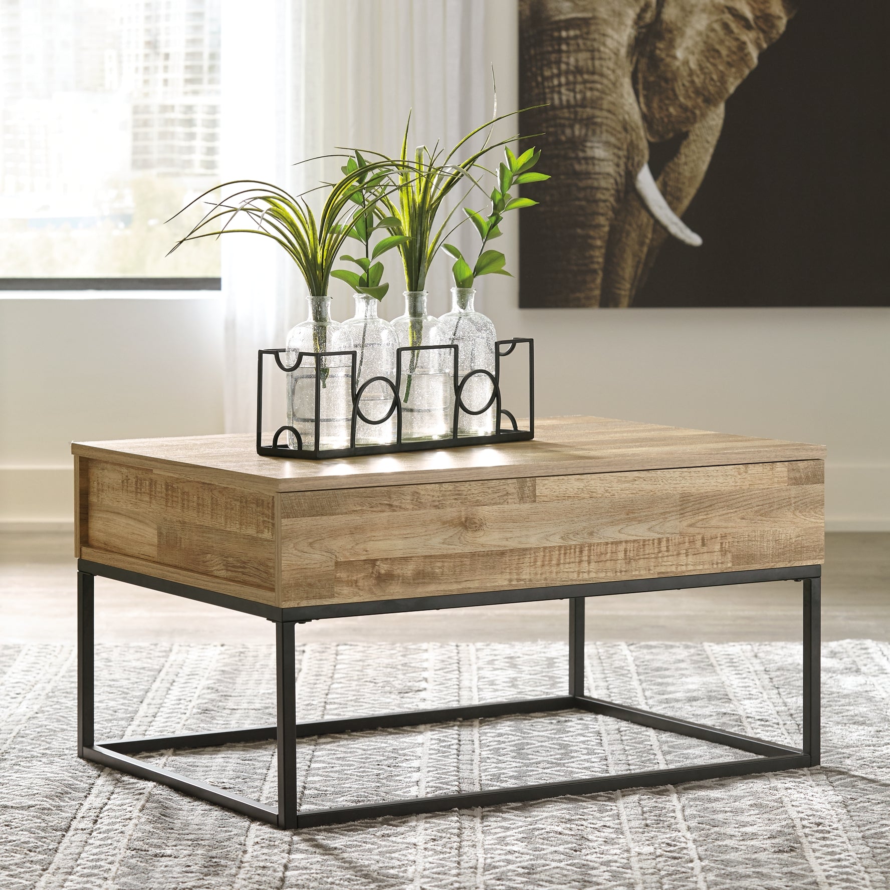 Gerdanet Coffee Table with 1 End Table Rent Wise Rent To Own Jacksonville, Florida