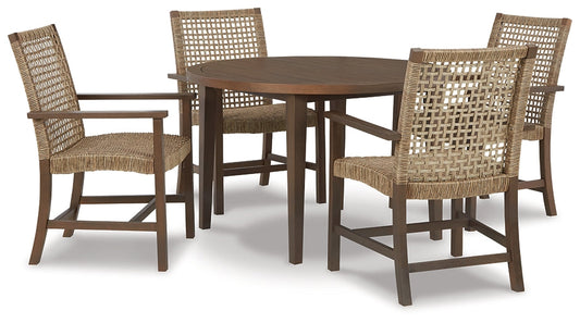 Germalia Outdoor Dining Table and 4 Chairs Rent Wise Rent To Own Jacksonville, Florida