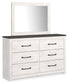 Gerridan King Panel Bed with Mirrored Dresser, Chest and 2 Nightstands Rent Wise Rent To Own Jacksonville, Florida