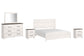 Gerridan King Panel Bed with Mirrored Dresser and 2 Nightstands Rent Wise Rent To Own Jacksonville, Florida