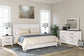 Gerridan King Panel Bed with Mirrored Dresser and 2 Nightstands Rent Wise Rent To Own Jacksonville, Florida