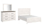 Gerridan Queen Panel Bed with Mirrored Dresser Rent Wise Rent To Own Jacksonville, Florida