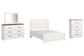 Gerridan Queen Panel Bed with Mirrored Dresser and Chest Rent Wise Rent To Own Jacksonville, Florida