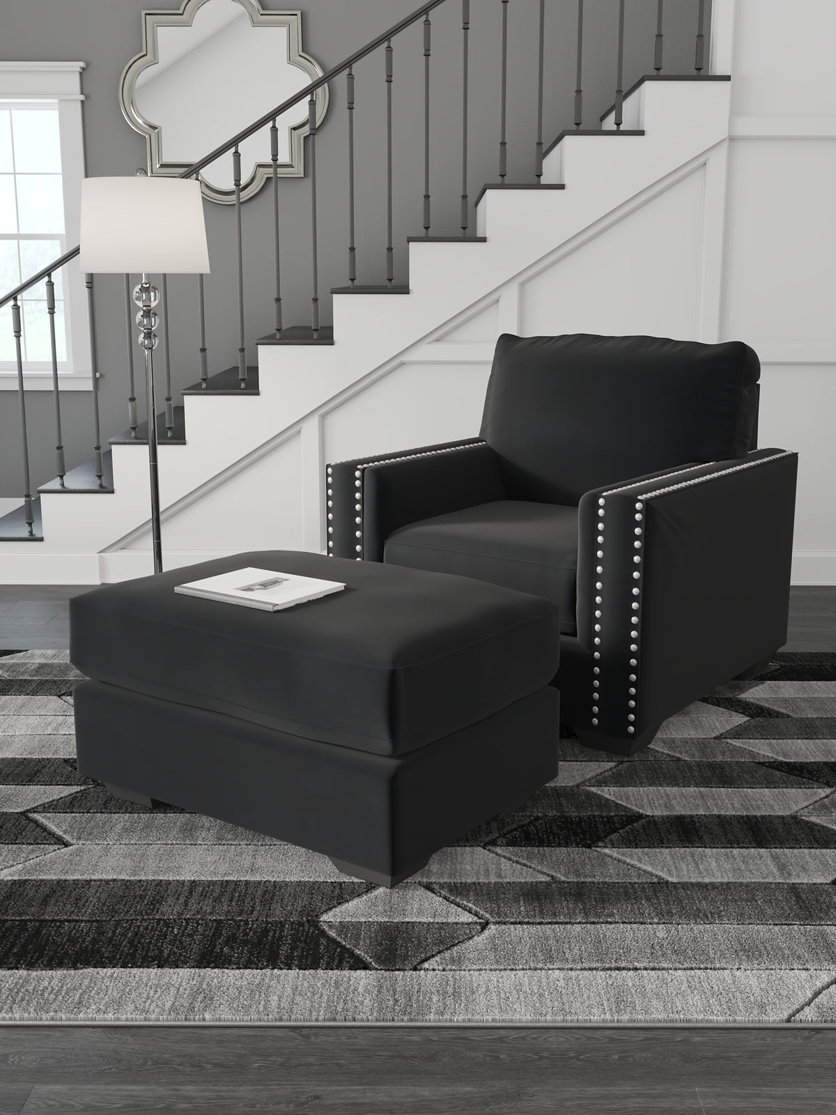Gleston Chair and Ottoman Rent Wise Rent To Own Jacksonville, Florida