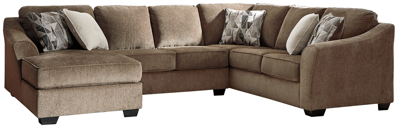 Graftin 3-Piece Sectional with Ottoman Rent Wise Rent To Own Jacksonville, Florida
