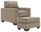 Greaves Chair and Ottoman Rent Wise Rent To Own Jacksonville, Florida