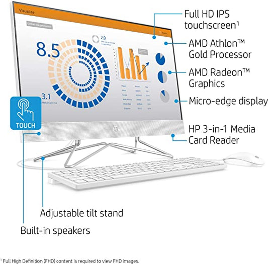 HP 24-inch All-in-One Touchscreen Desktop Computer Rent Wise Rent To Own Jacksonville, Florida