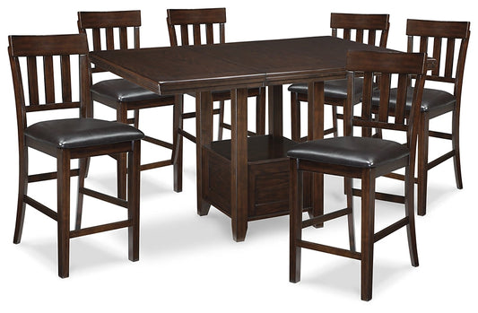 Haddigan Counter Height Dining Table and 6 Barstools Rent Wise Rent To Own Jacksonville, Florida