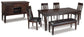 Haddigan Dining Table and 4 Chairs and Bench with Storage Rent Wise Rent To Own Jacksonville, Florida