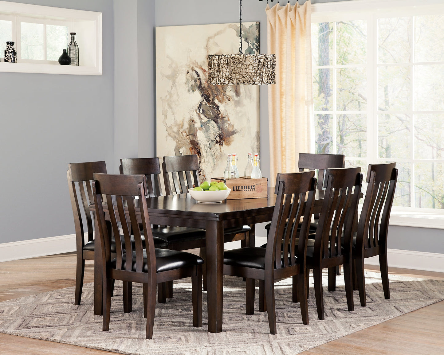 Haddigan Dining Table and 8 Chairs Rent Wise Rent To Own Jacksonville, Florida