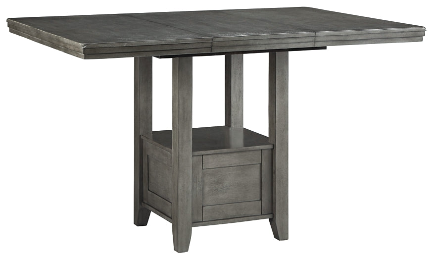 Hallanden Counter Height Dining Table and 4 Barstools Rent Wise Rent To Own Jacksonville, Florida
