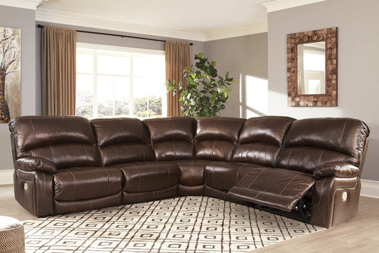 Hallstrung 5-Piece Power Reclining Sectional Rent Wise Rent To Own Jacksonville, Florida